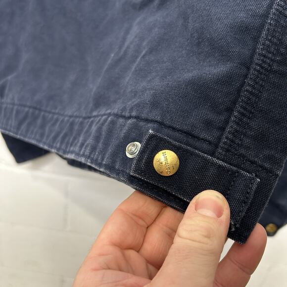 Vintage Carhartt Blanket-Lined Detroit Jacket “Dark Navy” - Picture 9 of 9